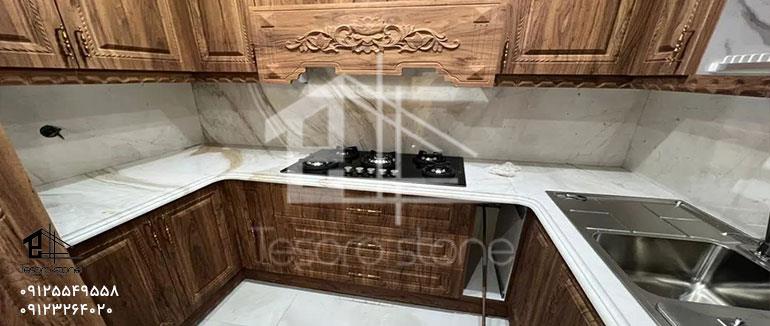 سنگ اپن بومهن | خرید و نصب سنگ کابینت آشپزخانه 09125549558